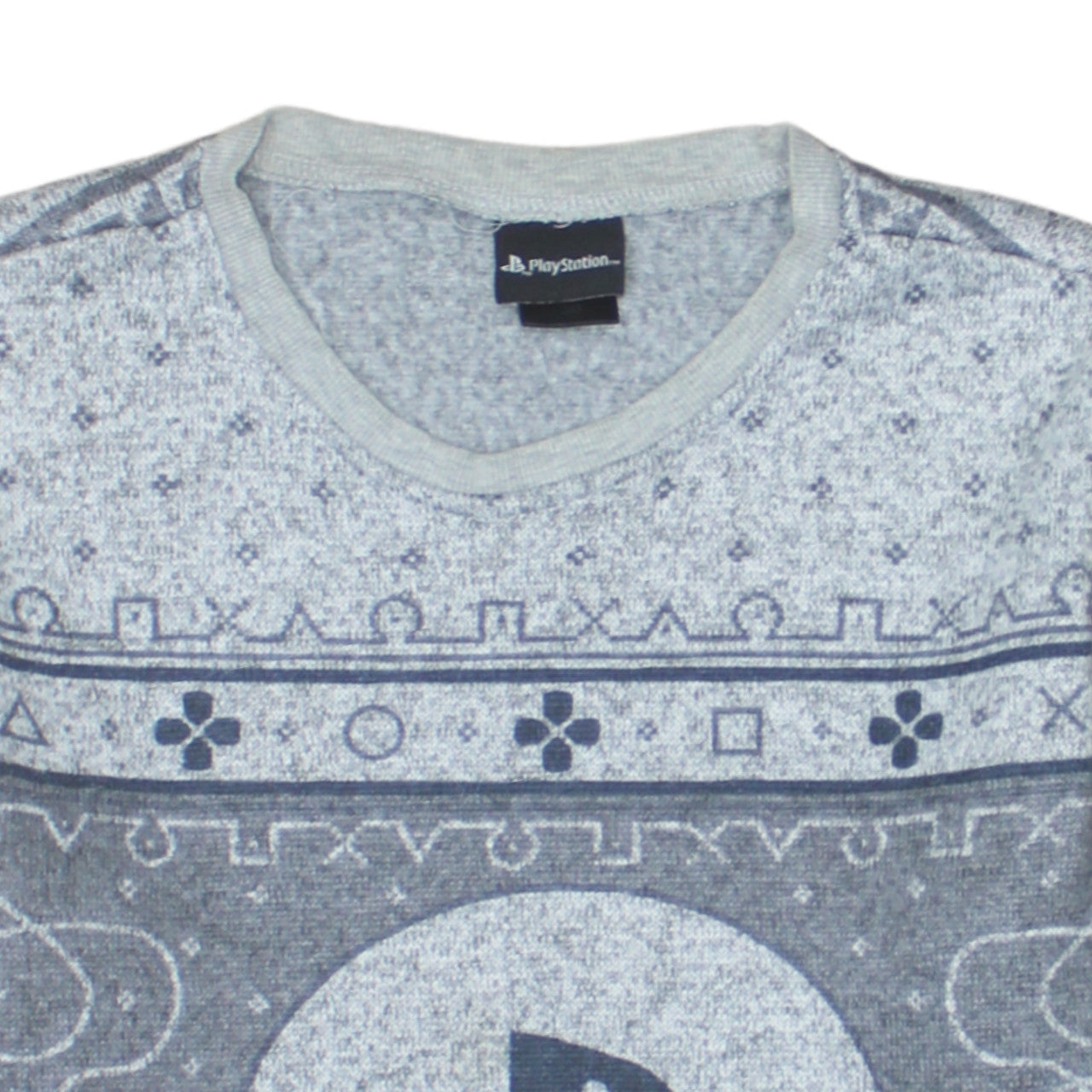 Mens UK Size S PlayStation Grey Pullover Sweatshirt