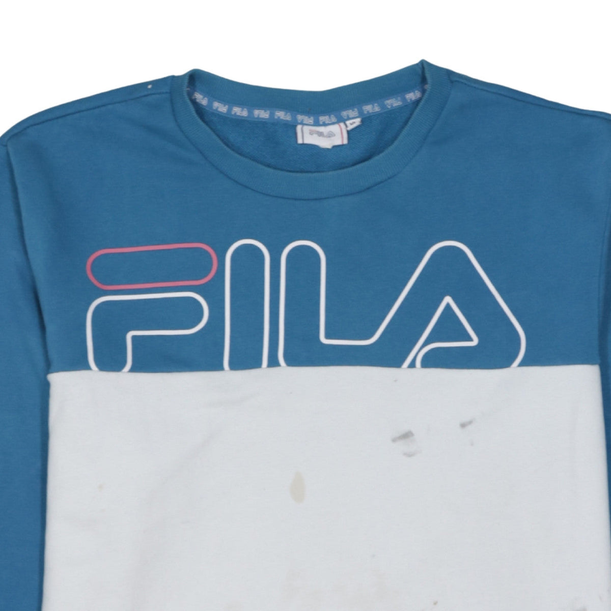 Mens UK Size XL FILA Blue Pullover Sweatshirt