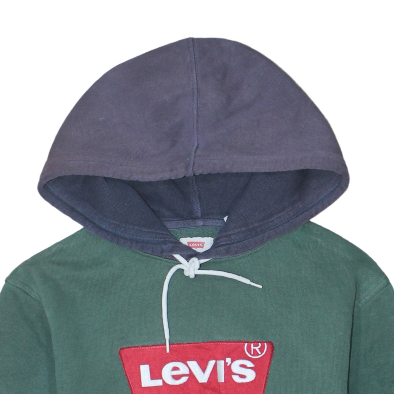 Mens UK Size S Levi's Green Pullover Hoodie