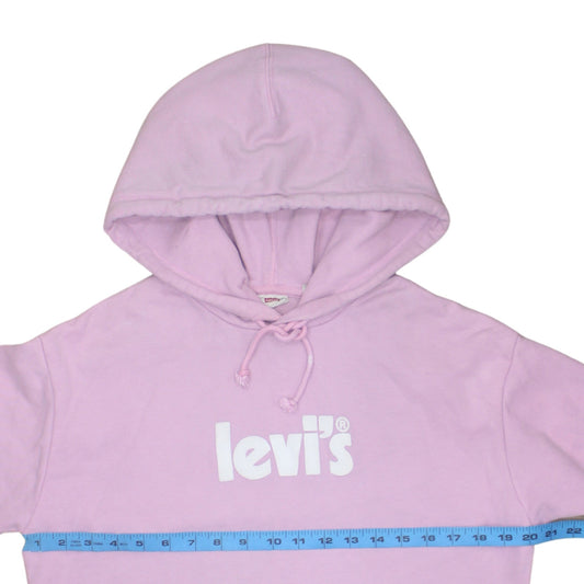 Womens UK Size XS Levi's Pink Pullover Hoodie