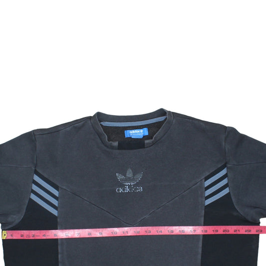Mens UK Size L adidas Black Pullover Sweatshirt