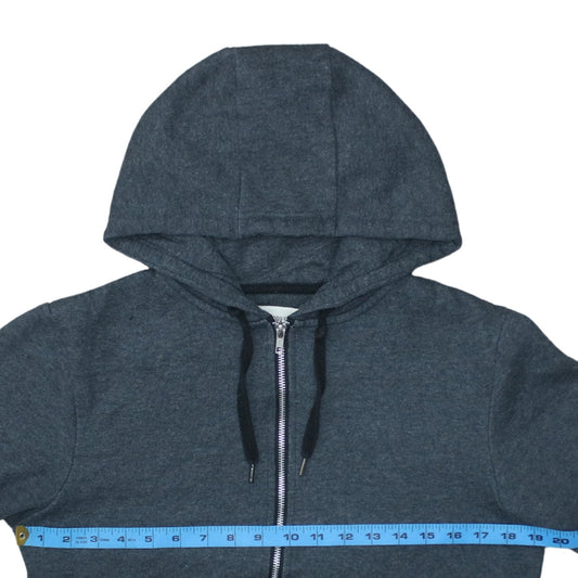 Mens UK Size S Cedarwood State Grey Full Zip Hoodie