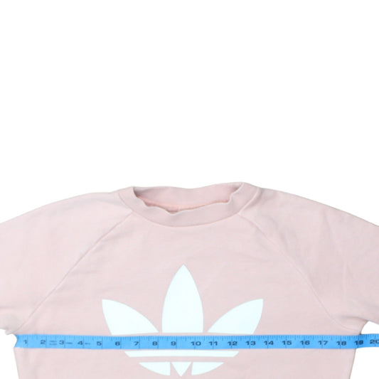 Womens UK Size XS adidas Pink Pullover Sweatshirt