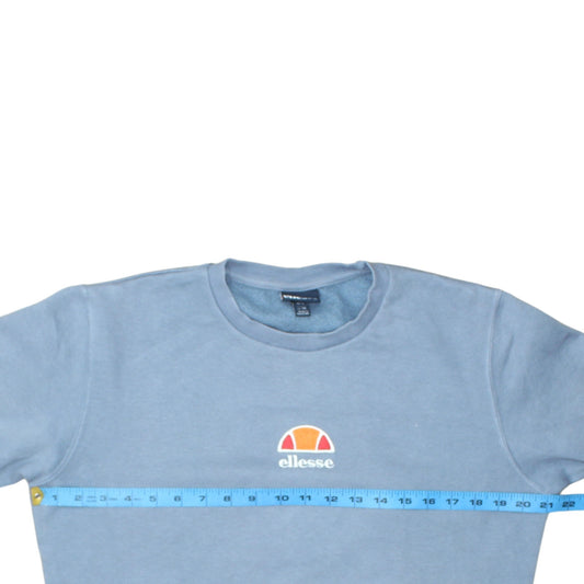 Womens UK Size 10 ellesse Blue Pullover Sweatshirt