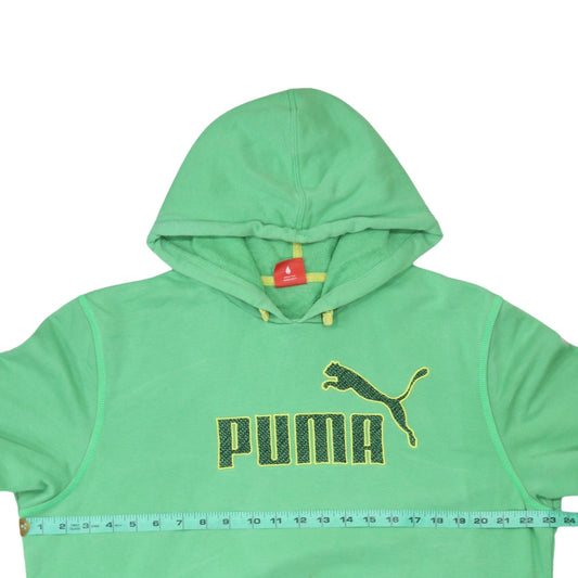 Mens UK Size L PUMA Green Pullover Hoodie