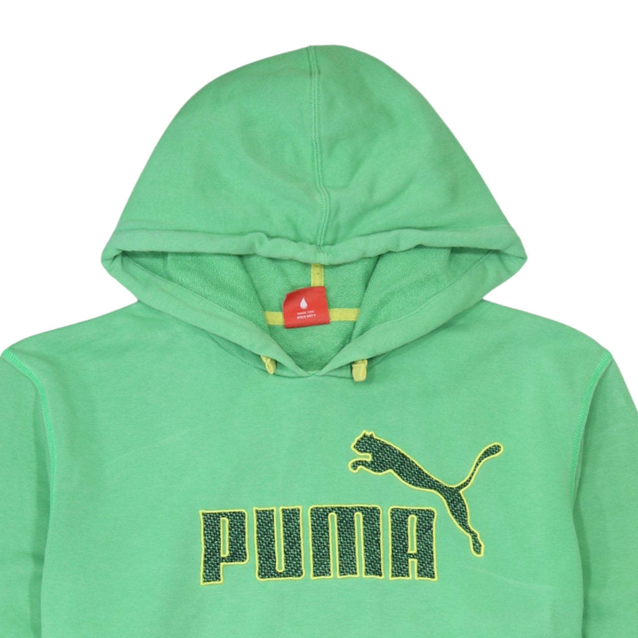 Mens UK Size L PUMA Green Pullover Hoodie
