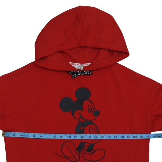 Womens UK Size 10/12 Disney Red Pullover Hoodie