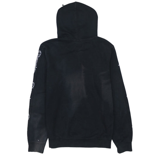 Mens UK Size XS Champion Black Pullover Hoodie
