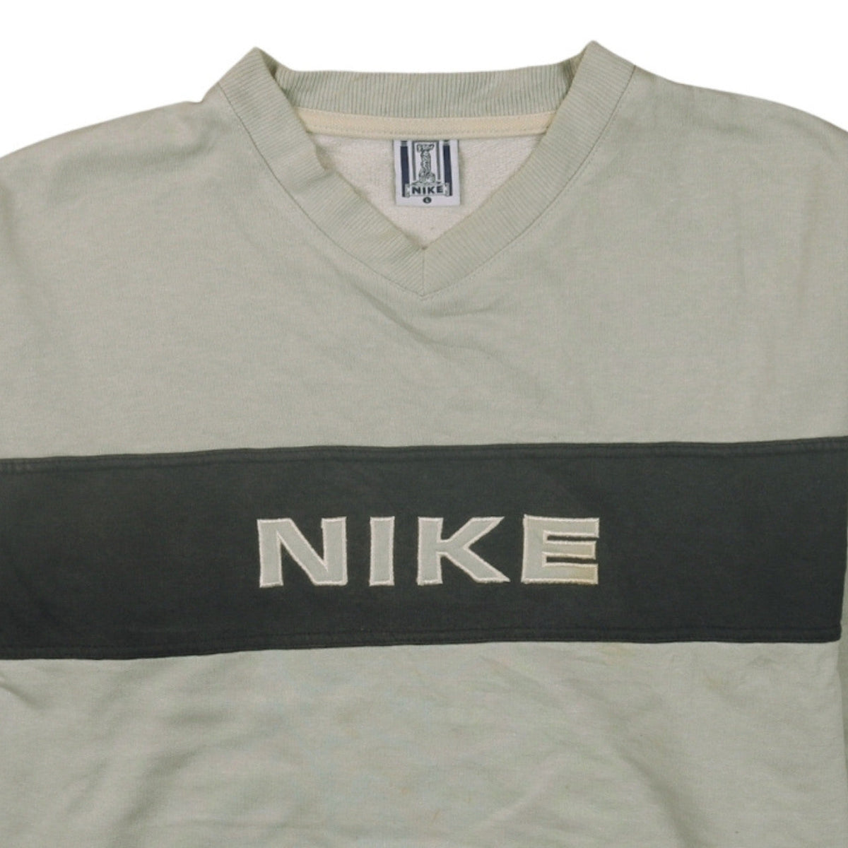 Mens UK Size L Nike Beige Pullover Sweatshirt