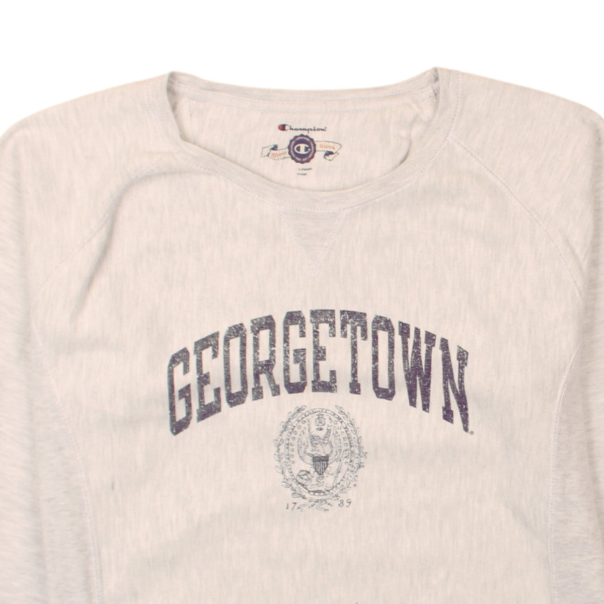 Mens UK Size L Champion Grey Pullover Sweatshirt