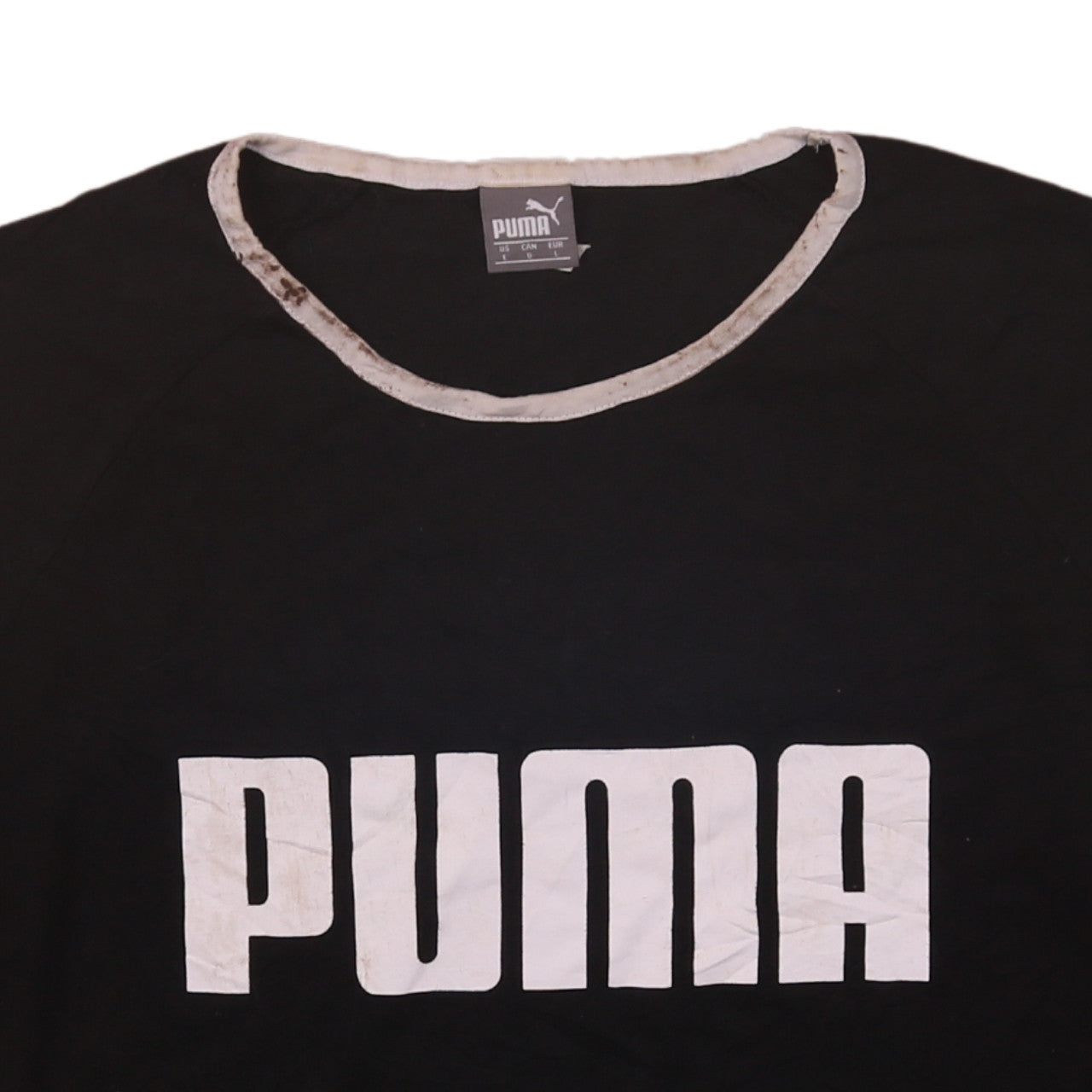 Womens UK Size L PUMA Black Basic T-Shirt