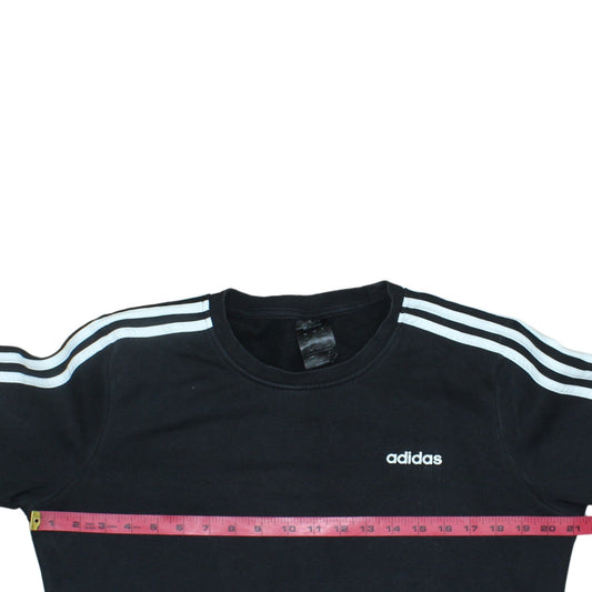 Womens UK Size L adidas Black Pullover Sweatshirt