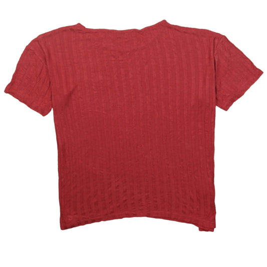 Womens UK Size 12 Lacoste Red Basic T-Shirt