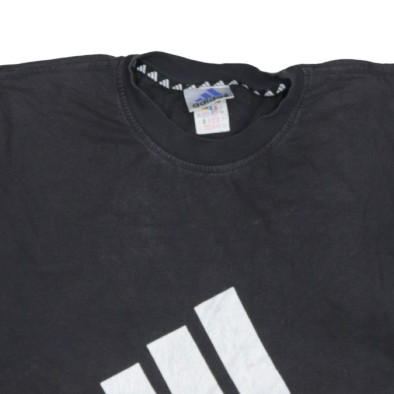 Additional view of Adidas Men’s Black Logo Sports Graphic Cotton T-Shirt L