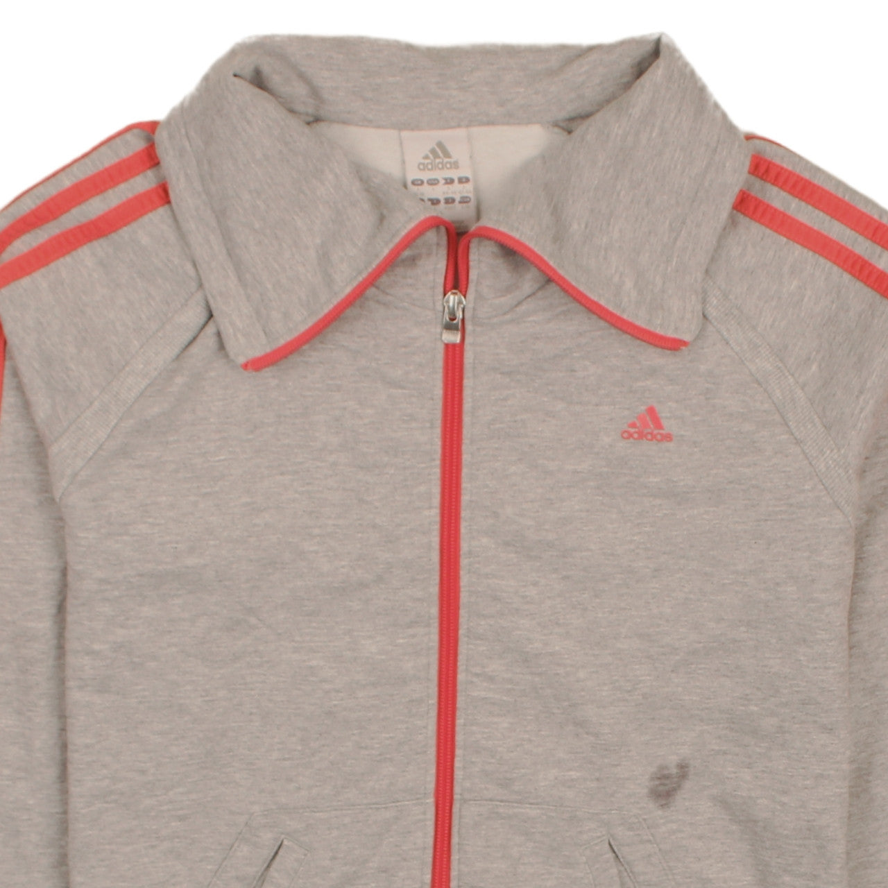 Womens UK Size L adidas Grey Full Zip Sweatshirt