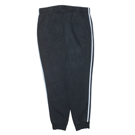 Mens UK Size XL adidas Regular Fit Track Pants Black Trousers