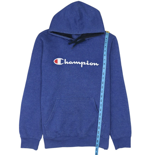 Mens UK Size L Champion Blue Pullover Hoodie
