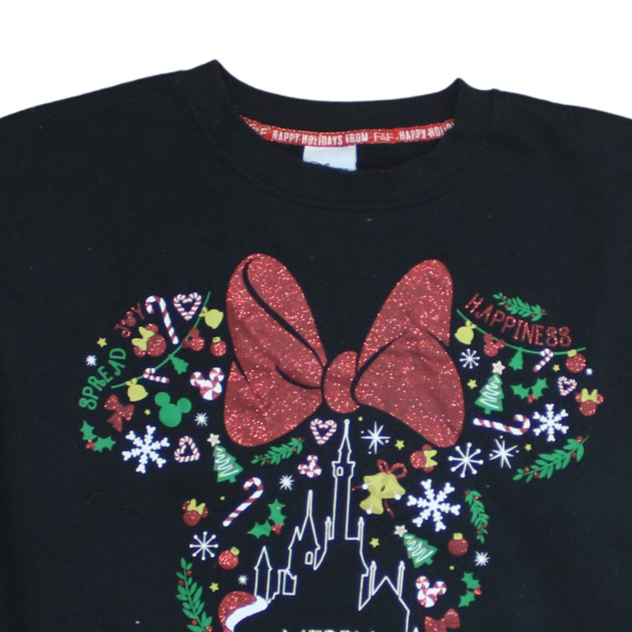 Womens UK Size M Disney Black Pullover Sweatshirt