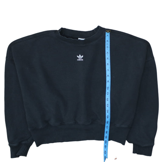 Womens UK Size 8 adidas Black Pullover Sweatshirt