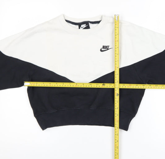 Womens UK Size S Nike Black Pullover Sweatshirt