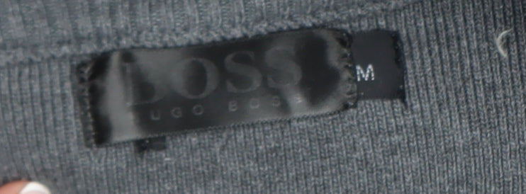 Mens UK Size M HUGO BOSS Grey Pullover Sweatshirt