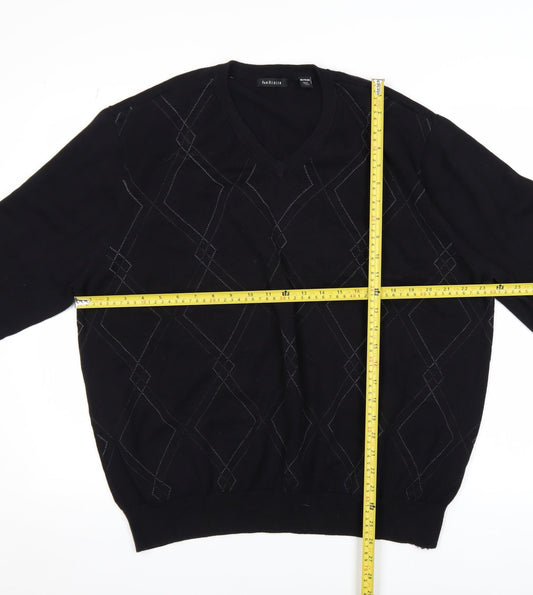 Mens UK Size 2XL Van Heusen Black Pullover Jumper