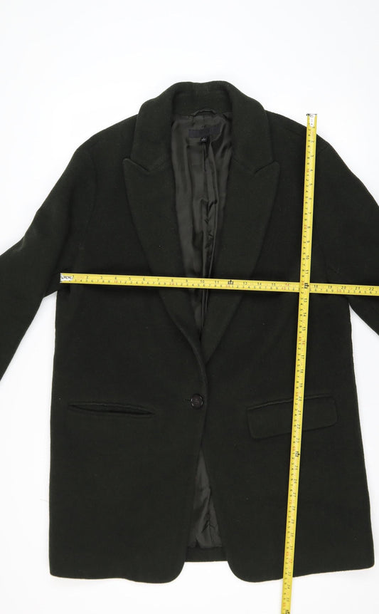 Womens UK Size L Uniqlo Black Overcoat