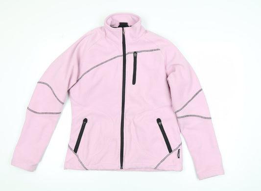 Womens UK Size L Hi-Tec Pink Hiking Walking Gym & Training Jacket