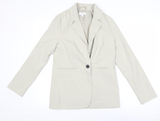 Womens UK Size 6 Topshop Regular Beige Blazer