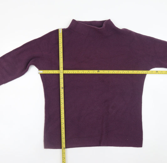 Womens UK Size M Lands' End Purple Pullover Jumper