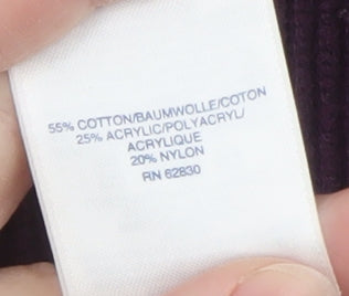 Womens UK Size M Lands' End Purple Pullover Jumper