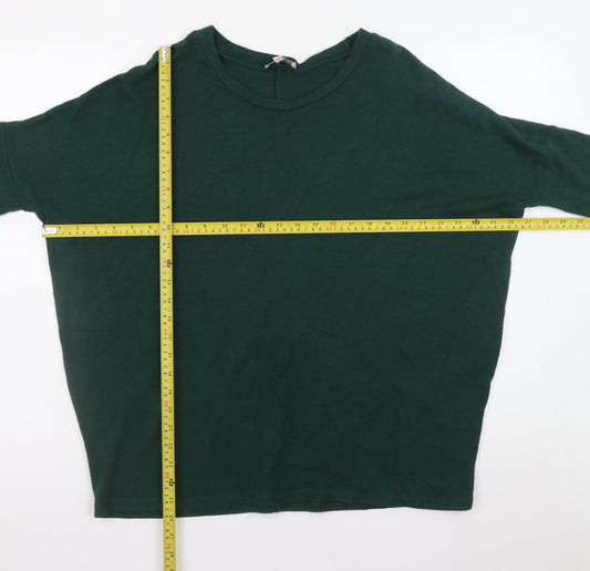 Womens UK Size S Apricot Green Pullover Jumper