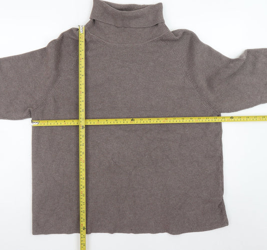 Womens UK Size XL Marks and Spencer Brown Pullover Jumper