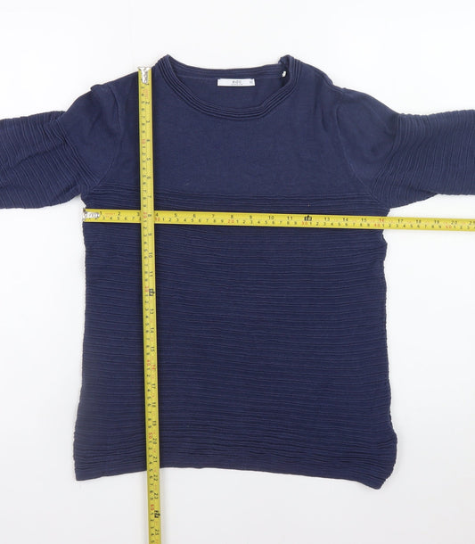 edc Womens Blue XS Crew Neck Knit Pullover Jumper
