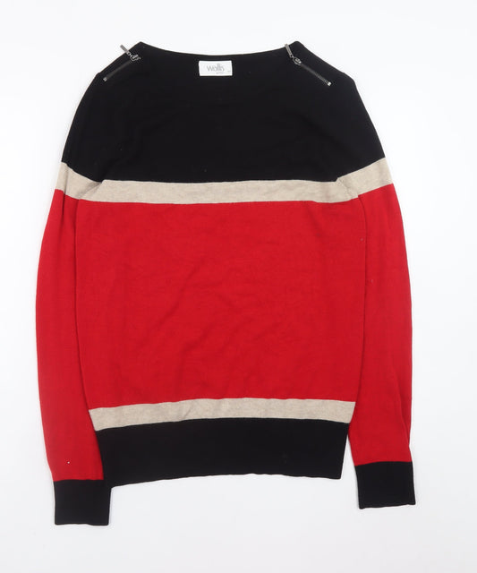 Womens UK Size 12 Wallis Black Pullover Jumper