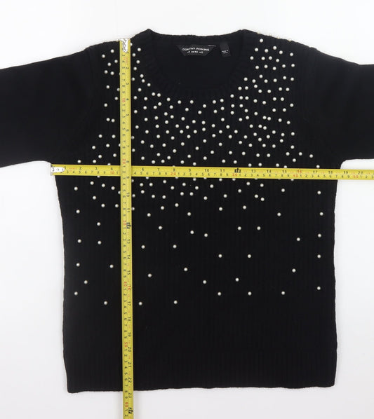 Womens UK Size 12 Dorothy Perkins Black Pullover Jumper