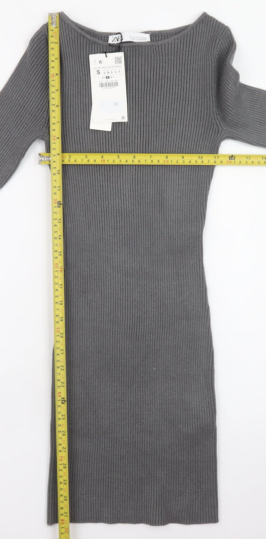 Womens UK Size S Zara Bodycon Dress