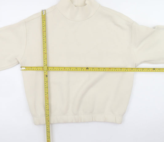 Womens UK Size S Marks and Spencer Beige Pullover Sweatshirt