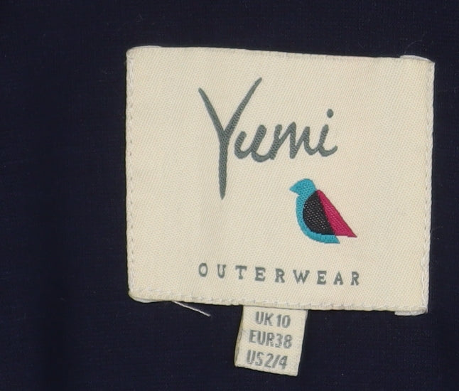 Womens UK Size 10 Yumi Regular Blue Blazer