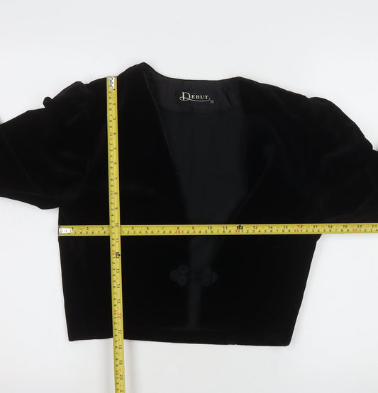 Womens UK Size 10 Début Regular Black Suit Jacket