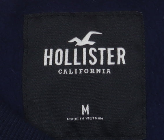Mens UK Size M Hollister Blue Pullover Sweatshirt