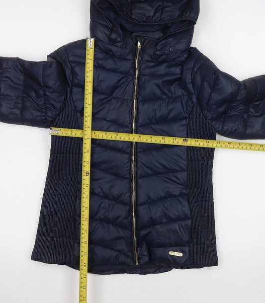 Girls UK Size 13 Years H&M Blue Puffer Jacket