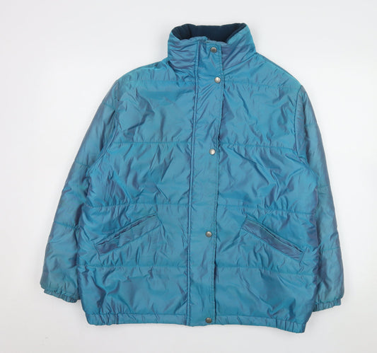 Teens UK Size 10 Marks and Spencer Blue Puffer Jacket
