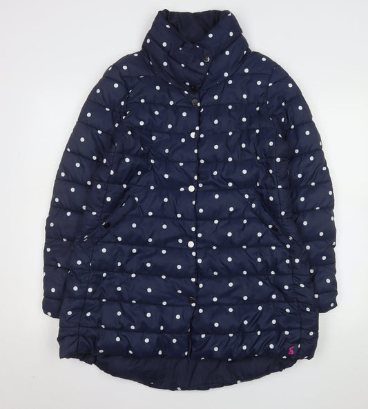 Womens UK Size 10 Joules Blue Puffer Jacket