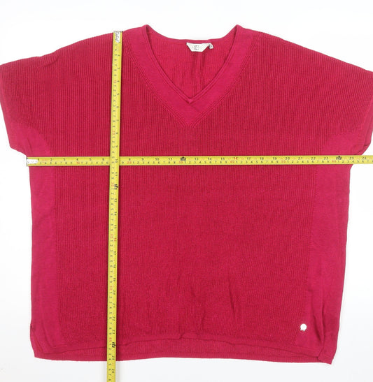 Womens UK Size XL Country Casuals Pink Pullover Jumper