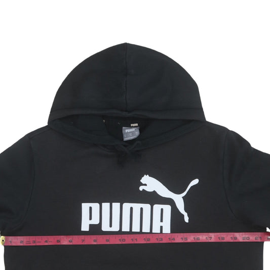 Mens UK Size M PUMA Black Pullover Hoodie