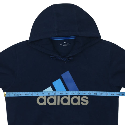 Mens UK Size S adidas Blue Pullover Hoodie