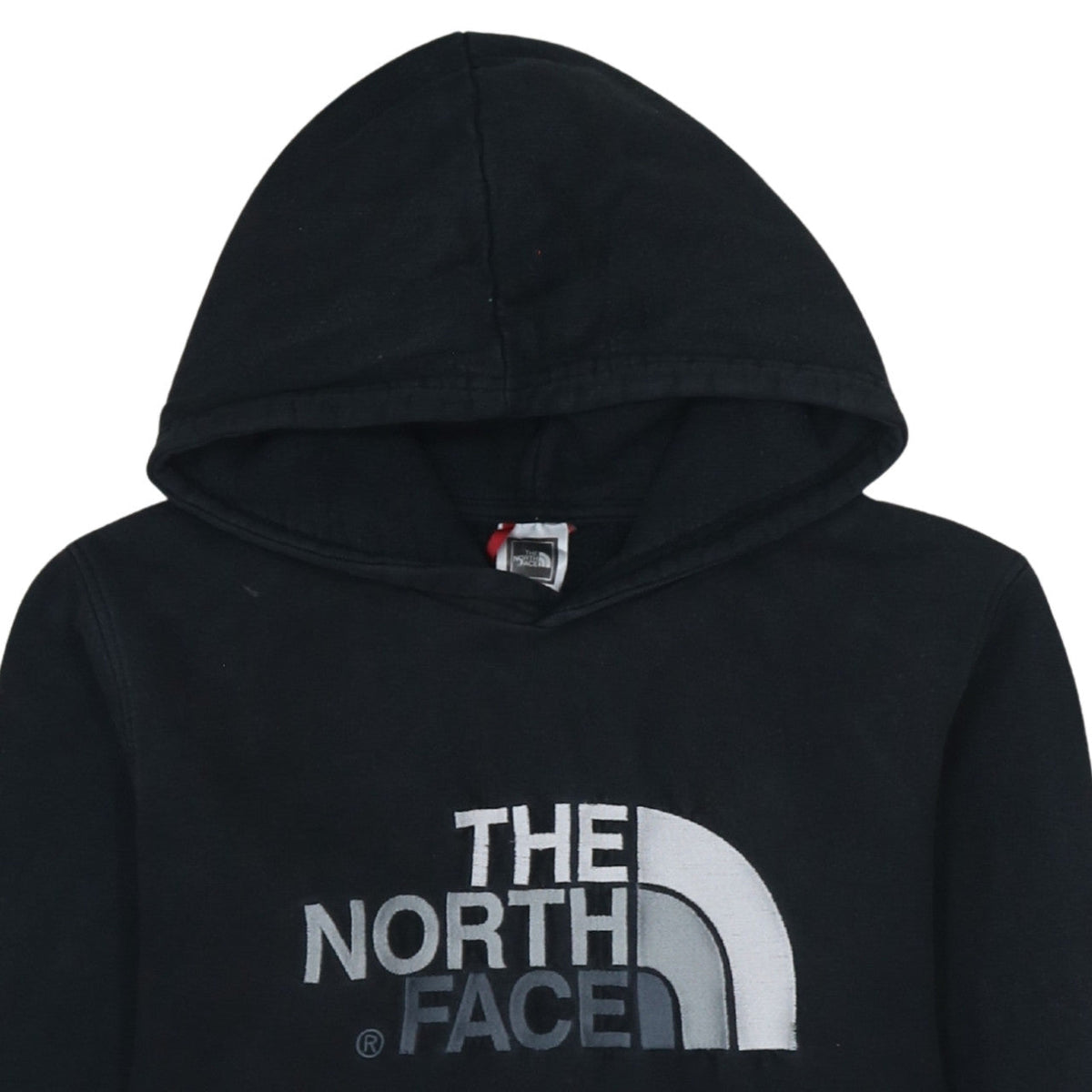 Additional view of The North Face boys’ black pullover hoodie xl cotton logo sweatshirt