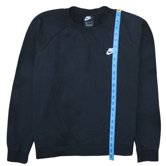 Womens UK Size L Nike Black Pullover Sweatshirt