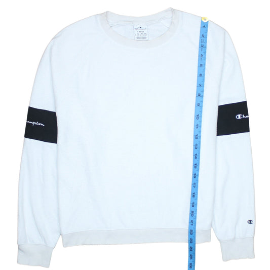 Womens UK Size L Champion White Pullover Sweatshirt